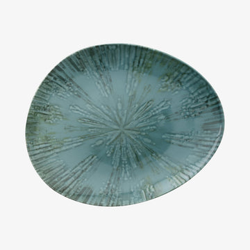 Plate flat 31x26cm, Fusion Blue