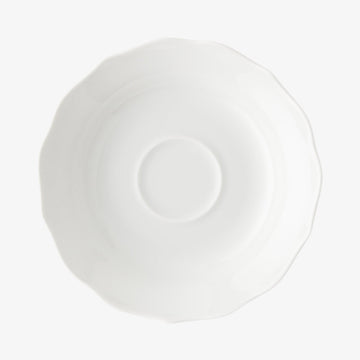 Cafe au lait saucer, Weiss, Maria Theresia