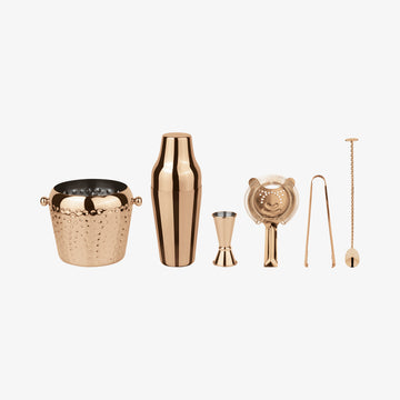 Set6t. Cockt.Ice, Edelstahl/PVD Kupfer