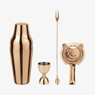 Set4t. Cockt.Parisian, Edelstahl/PVD Kupfer