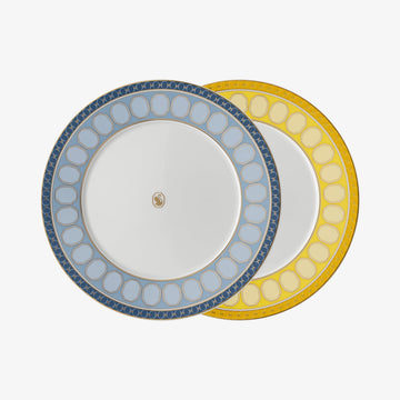 Set 2 plates 23cm, Azure + Jonquil, Signum