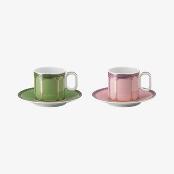 Set 2 espresso c&s, Fern + Rose, Signum