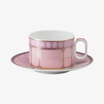 Cup/Saucer 4 low, Rose, Signum