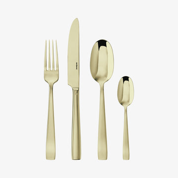 Sæt 24 stk S.H. Flat Pvd Champagne