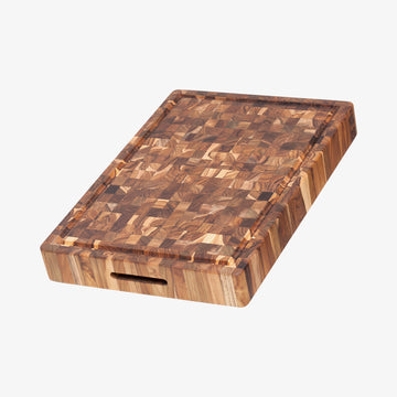 Skærebræt med saftrille stor aflangt