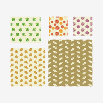 Bivoksindpakning universal sæt 5 stk