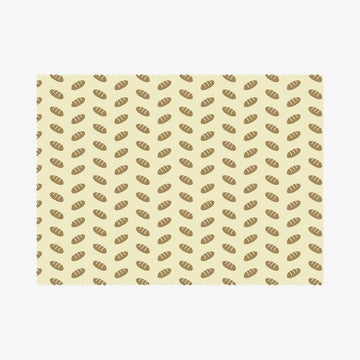 Bivoksindpakning med brødprint XL 1 stk