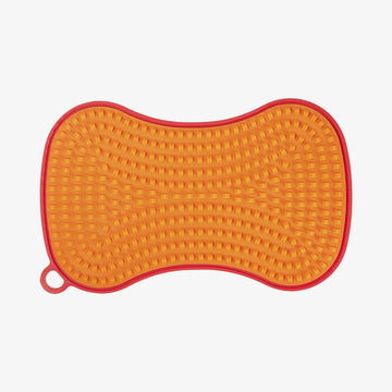 SCRUBBY svamp med hård og blød side orange