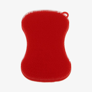 SCRUBBY svamp med hård og blød side rød