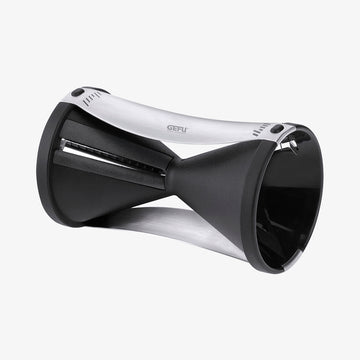 sort spiralskaere med staalhaandtag