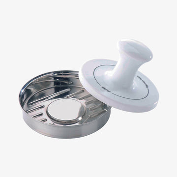 boef former i staal med hvidt haandtag