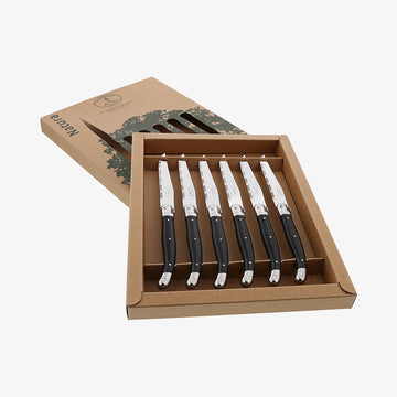 Knive sort bio 1,2mm, 6stk Laguiole