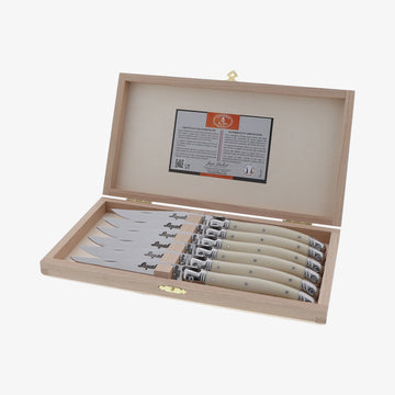 Knive hvidt 2,5mm, 6stk Laguiole