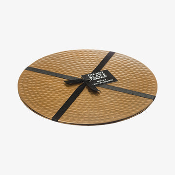 Dækkeservietter i guld sæt med 2 stk