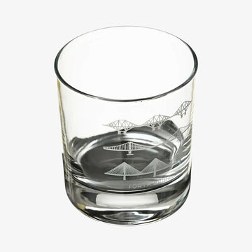 Glas og bordskåner med bro-tryk gavesæt