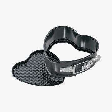 Hjerteformet bageform sort