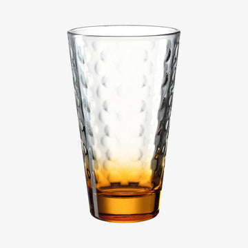 Glas fra Optic serien i en fin orange farve.
