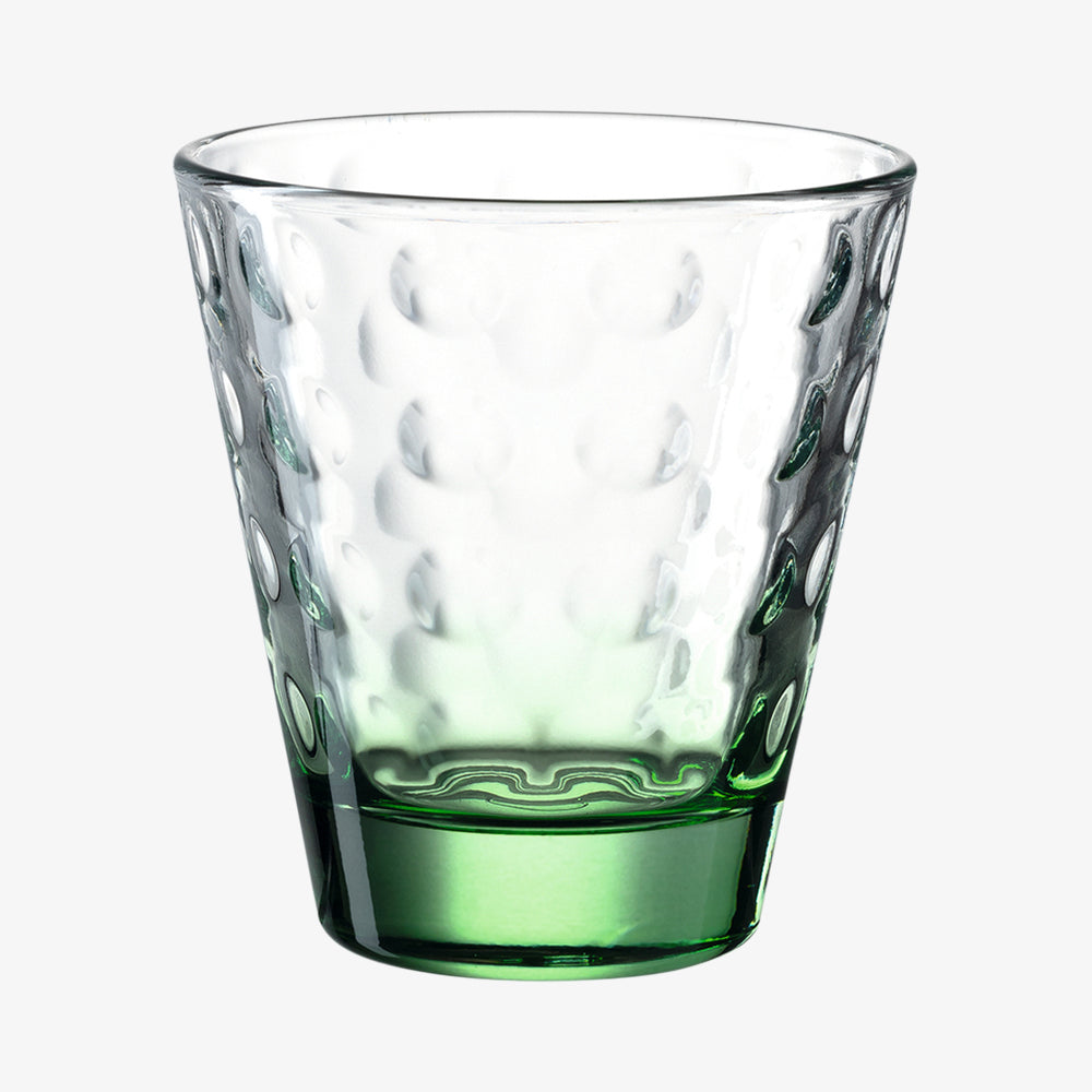 Glas fra Optic serien fra Leonardo med grøn bund.