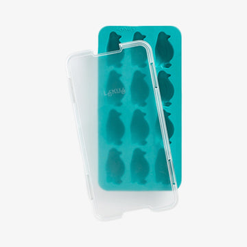 Isterningeform Pingvin turkis m/låg