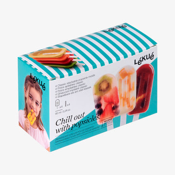 Saet med 4 isforme i silikone