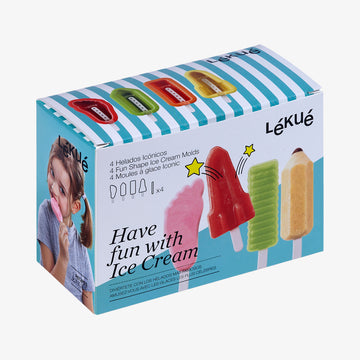 Ikonisk ispindeform 55 ml sæt med 4