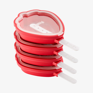 Jordbær ispindeforme 95 ml 4 stk