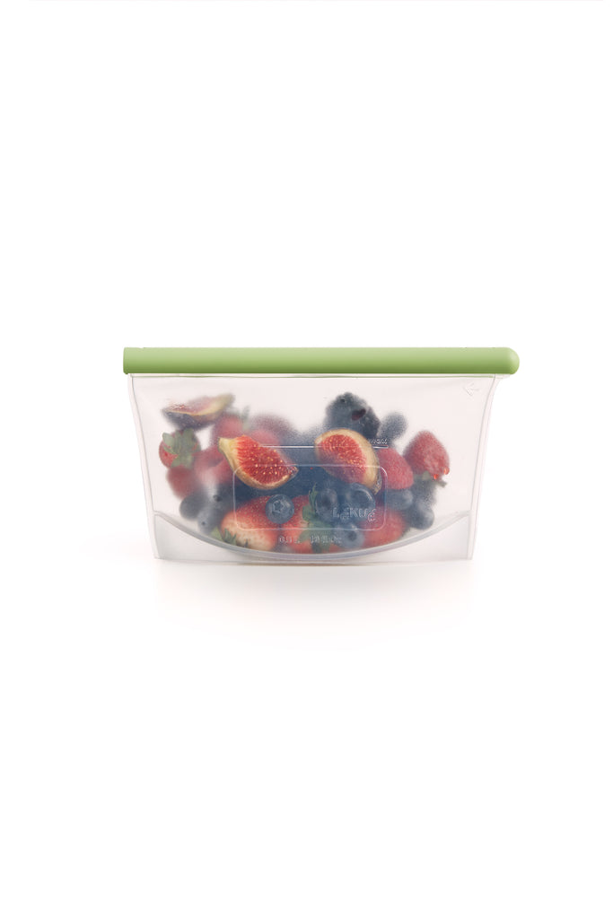 opbevaringspose i silikone med frugter