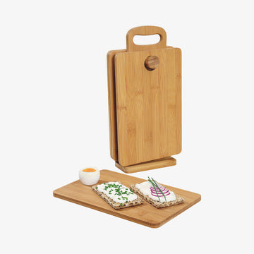 Skærebrætsæt 4stk m/stander