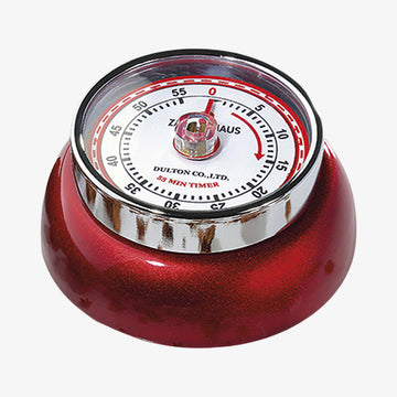 Speed timer Minutur metallisk rød